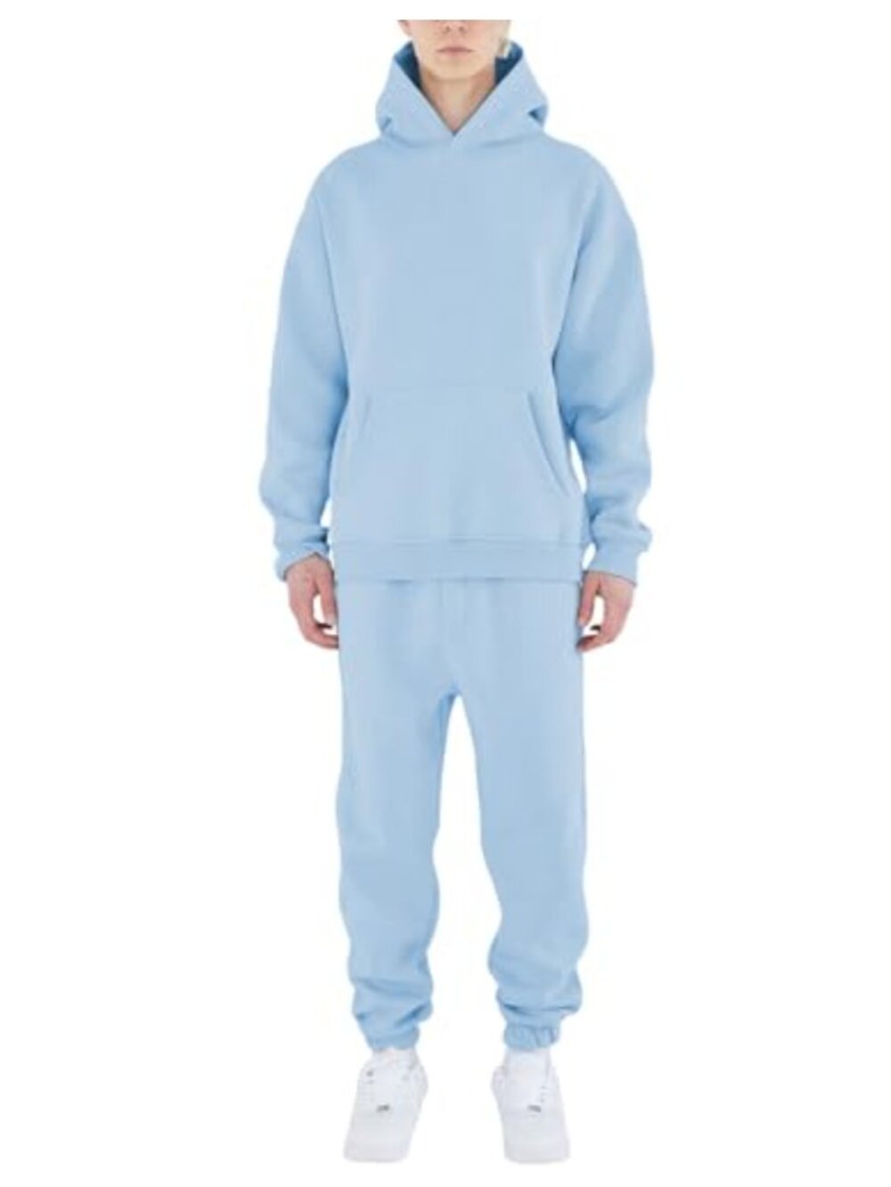 Men's 2 Piece Tracksuit Sweatsuit Set Hoodie Jogger Athletic Casual Polyester